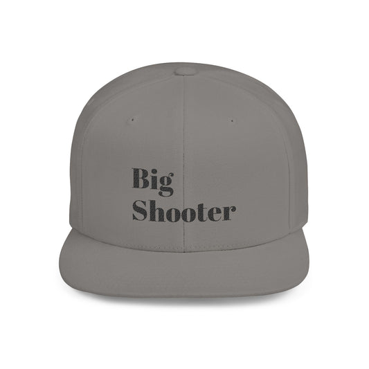 Flat Bill Snapback Hat Big Shooter Adjustable Baseball Cap Streetwear Casual Hat Men Women
