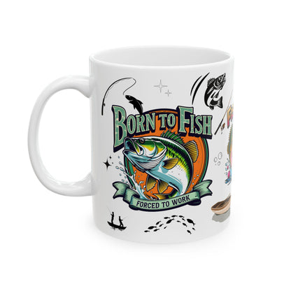 Adventure Ceramic Mug - Perfect Gift for Anglers, Coffee Lovers,  Enthusiasts, Personalized  Decor, Bass Fishing Mug