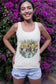 Vintage Retro Forest Trees Unisex Jersey Tank Top, Nature Outdoors Womens Sleeveless Shirt, Casual Summer Graphic Tee