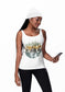 Vintage Retro Forest Trees Unisex Jersey Tank Top, Nature Outdoors Womens Sleeveless Shirt, Casual Summer Graphic Tee