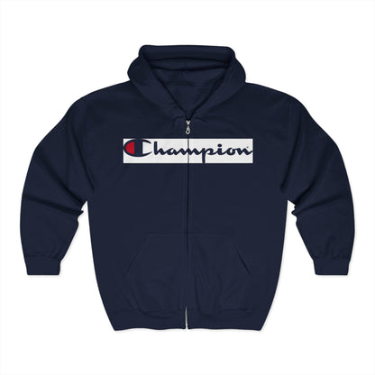 Unisex Champion Heavy Blend Full Zip Hooded Sweatshirt - Soft, Durable Hoodie for Men & Women, Comfortable Zip-Up Jacket