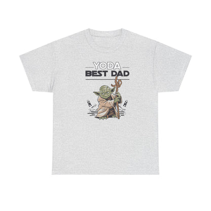 Yoda Best Dad T-Shirt - Unisex Heavy Cotton Tee for Fathers Day, Birthday & Christmas Gifts for Dads