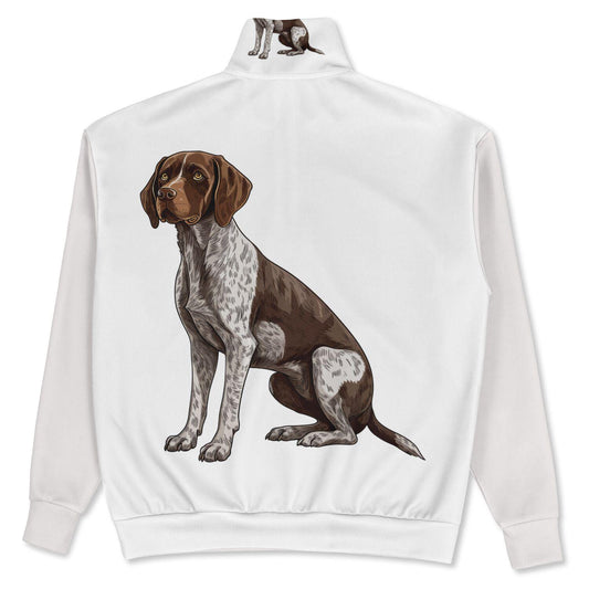 German Shorthaired Pointer Sweatshirt - Oversized Heavyweight Quarter Zip Pullover - Cozy Dog Lover Gift AOP Hoodie