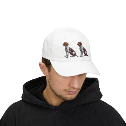 German Shorthaired Pointer Dad Cap - Nature & Pet Lover Gift, Bird Hunter Hat with Double Dog Graphic, Classic Outdoor Hunting Dad Hat - Toddcraft