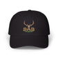 Hunter Dad Cap with Elk Head Graphic  Outdoorsman Hat Gift for Grandpa, Father, or Any Big Rack Hunter