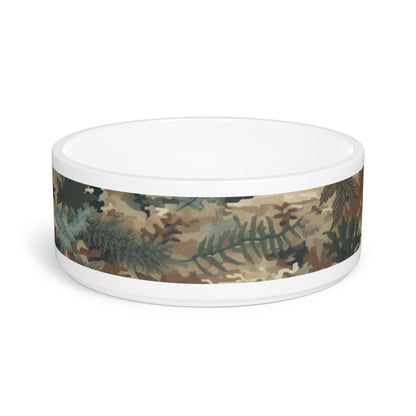 Camouflage Pet Bowl - Durable Non-Slip Dog  Cat Food Dish, Outdoor-Friendly Water & Food Bowl for Pets