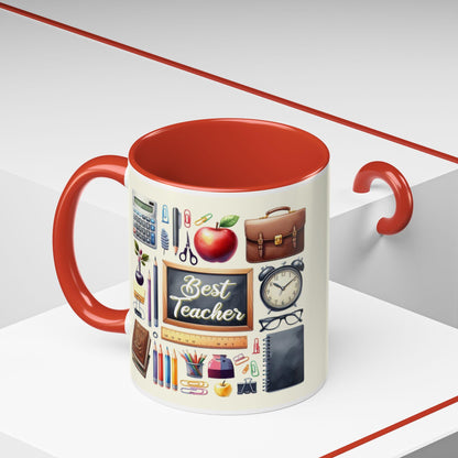 Best Teachers Coffee Mug - Accent Teacher Gift, 11 & 15oz Personalized Teacher Coffee Cup, Educator Appreciation Present
