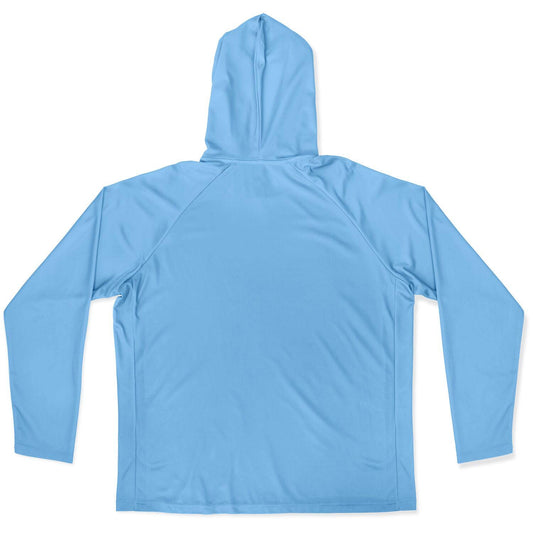 Men's Long Sleeve Hooded Performance Shirt - Lightweight Moisture-Wicking AOP Activewear Top