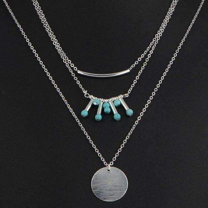 Turquoise Multilayer Necklace - Toddcraft