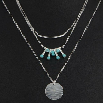 Turquoise Multilayer Necklace - Toddcraft