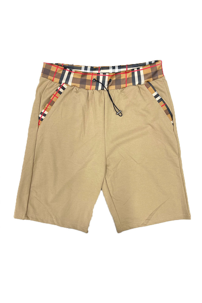 Checkered Detail Shorts EMS4102 - Toddcraft