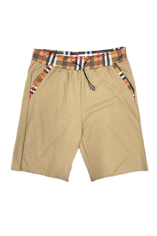 Checkered Detail Shorts EMS4102 - Toddcraft