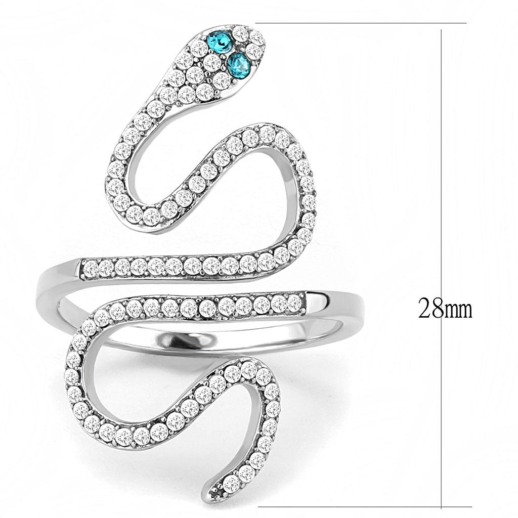 Women Stainless Steel Synthetic Crystal Rings - Toddcraft