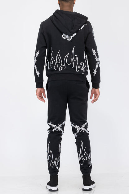 Chenille Flame Sweat Suit - Toddcraft