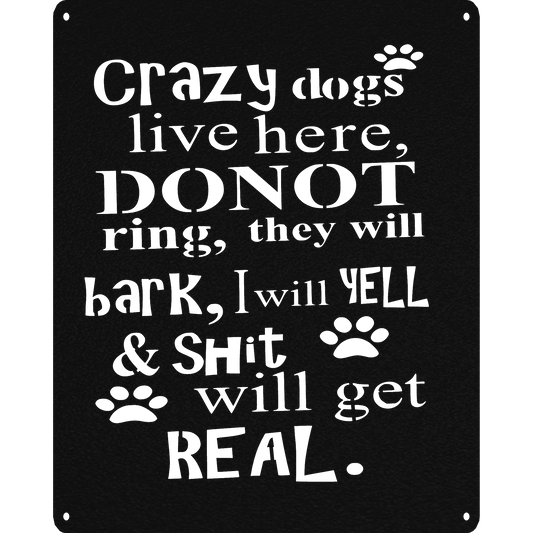 Crazy Dogs - Metal Wall Art - Toddcraft