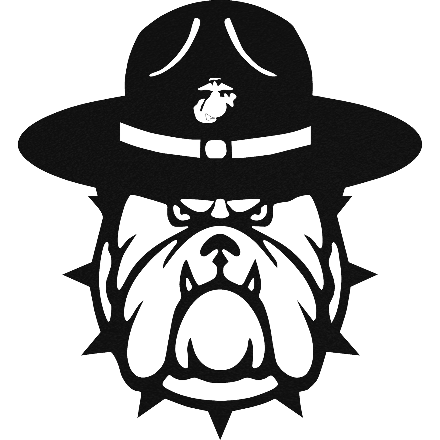 Military Bulldog - Metal Wall Art - Toddcraft