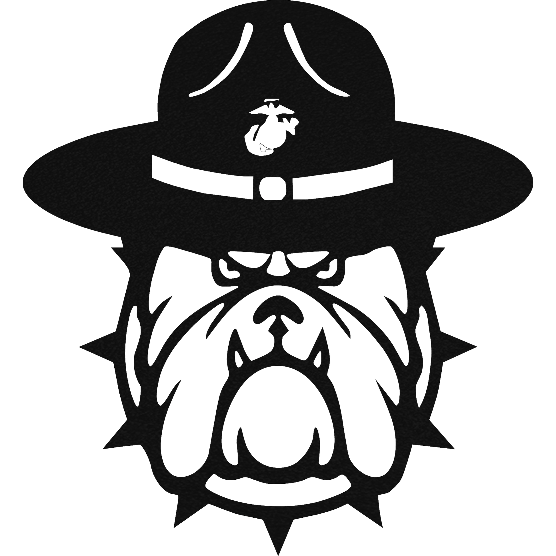 Military Bulldog - Metal Wall Art - Toddcraft