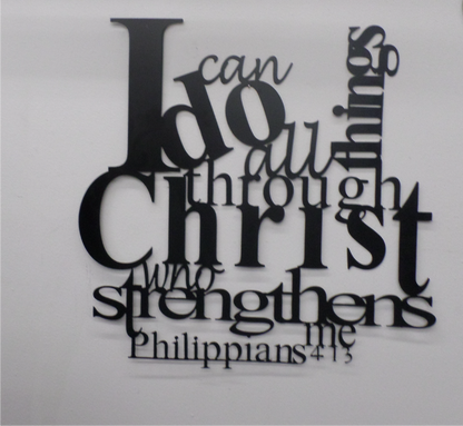 Philippians 4:13 - Metal Wall Art - Toddcraft