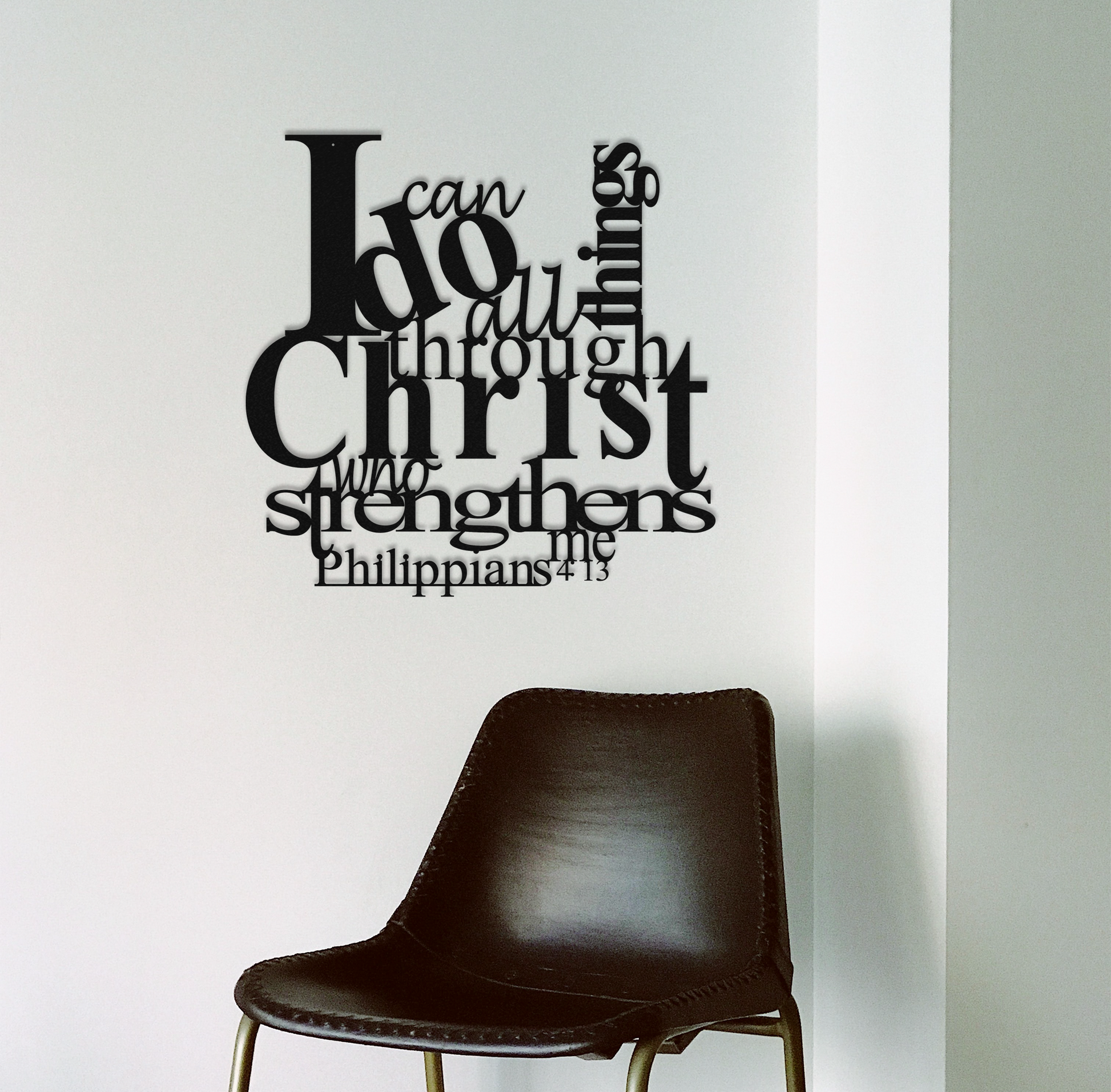 Philippians 4:13 - Metal Wall Art - Toddcraft
