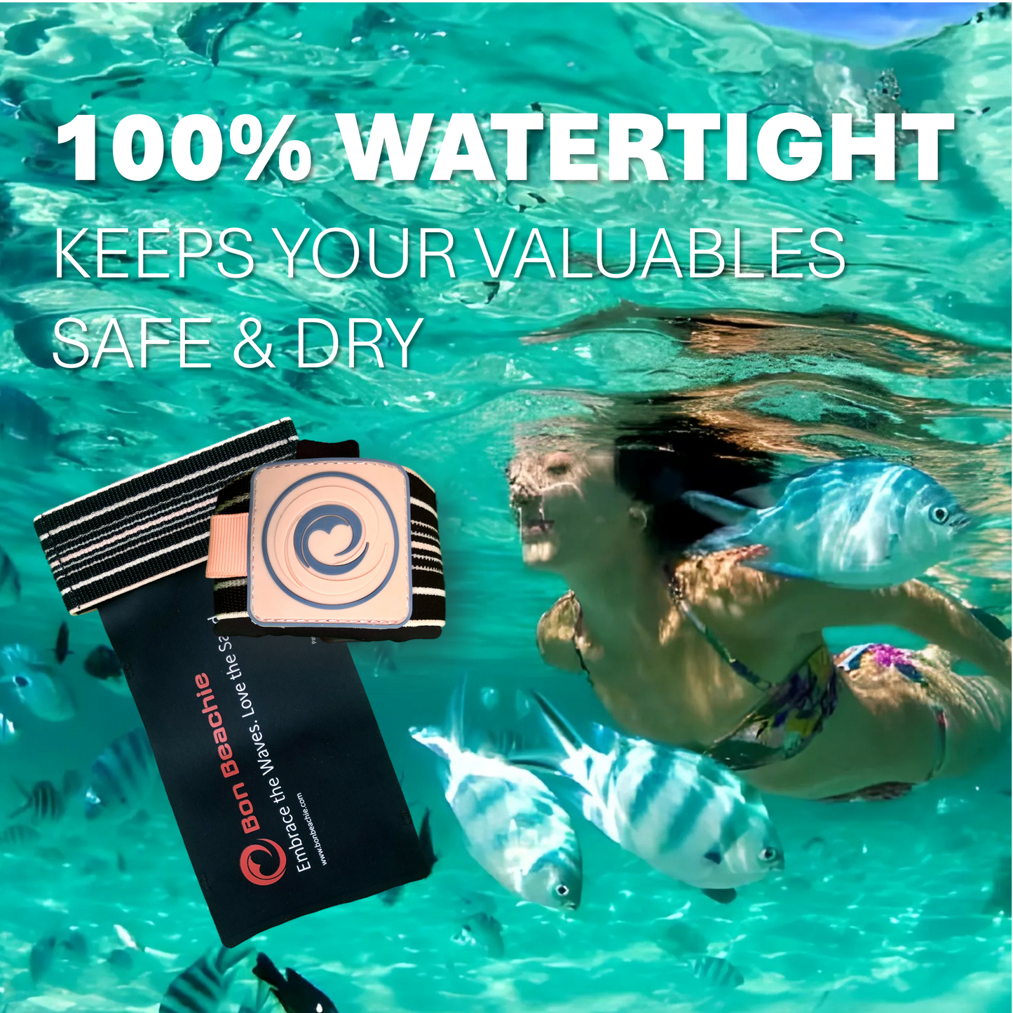 Watertight Wristband Phone Pouch | Waterproof Mini Dry Bag for Water Adventures