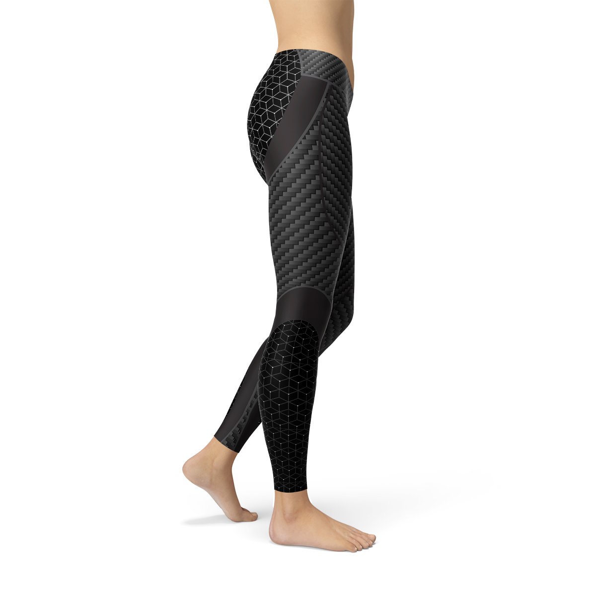 Womens Carbon Fiber Sports Leggings - Toddcraft