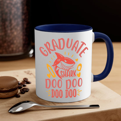 Graduate Shark Doo Doo Mug - Funny Graduation Coffee Cup Gift