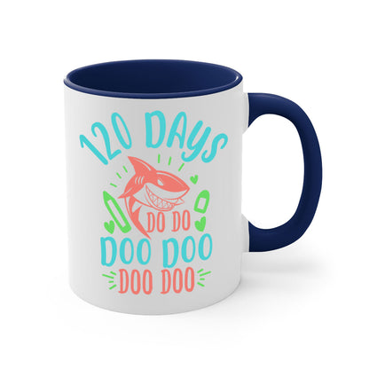 100 Days Shark Doo Doo Mug - Funny Shark Coffee Cup Gift
