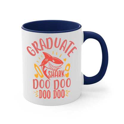 Graduate Shark Doo Doo Mug - Funny Graduation Coffee Cup Gift