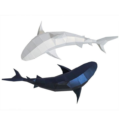 3D Shark Wall Art - DIY Papercraft Sculpture Decor