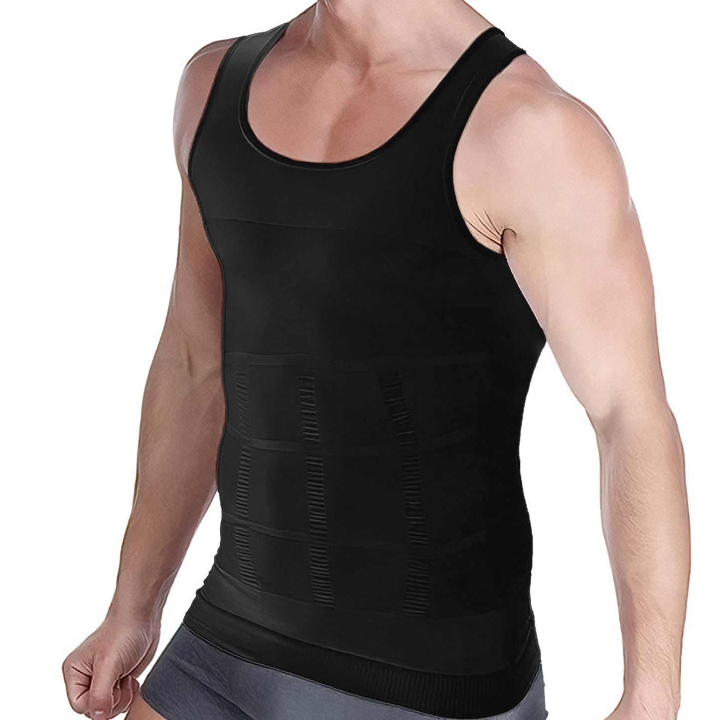 Aptoco Compression Shirt for Men Shapewear Vest Body Shaper Undershirt - Toddcraft