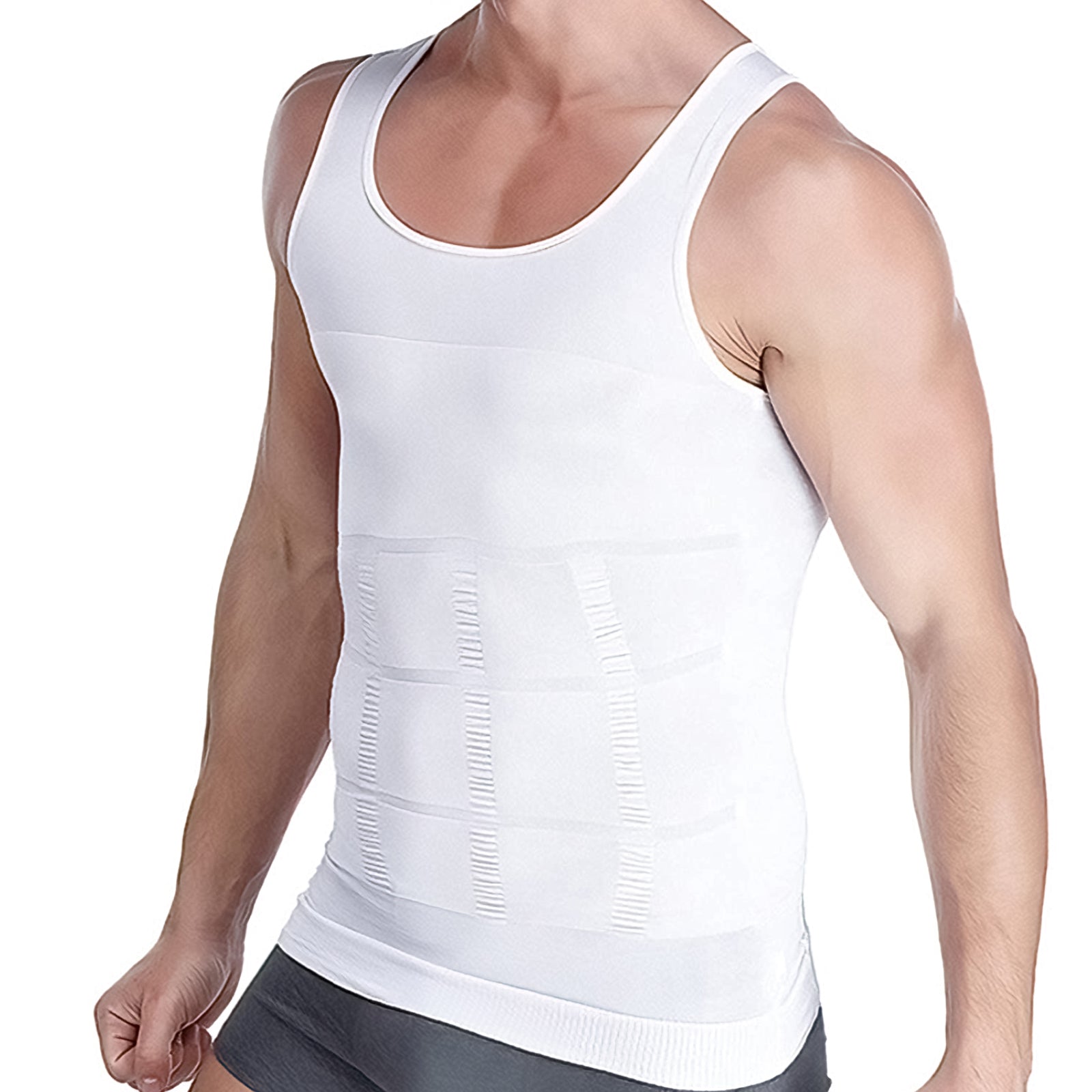 Aptoco Compression Shirt for Men Shapewear Vest Body Shaper Undershirt - Toddcraft