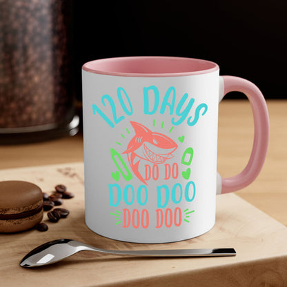 100 Days Shark Doo Doo Mug - Funny Shark Coffee Cup Gift