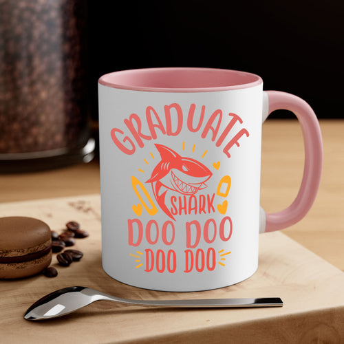 Graduate Shark Doo Doo Mug - Funny Graduation Coffee Cup Gift