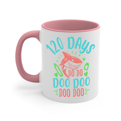 100 Days Shark Doo Doo Mug - Funny Shark Coffee Cup Gift