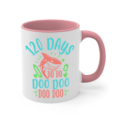 100 Days Shark Doo Doo Mug - Funny Shark Coffee Cup Gift