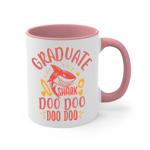 Graduate Shark Doo Doo Mug - Funny Graduation Coffee Cup Gift