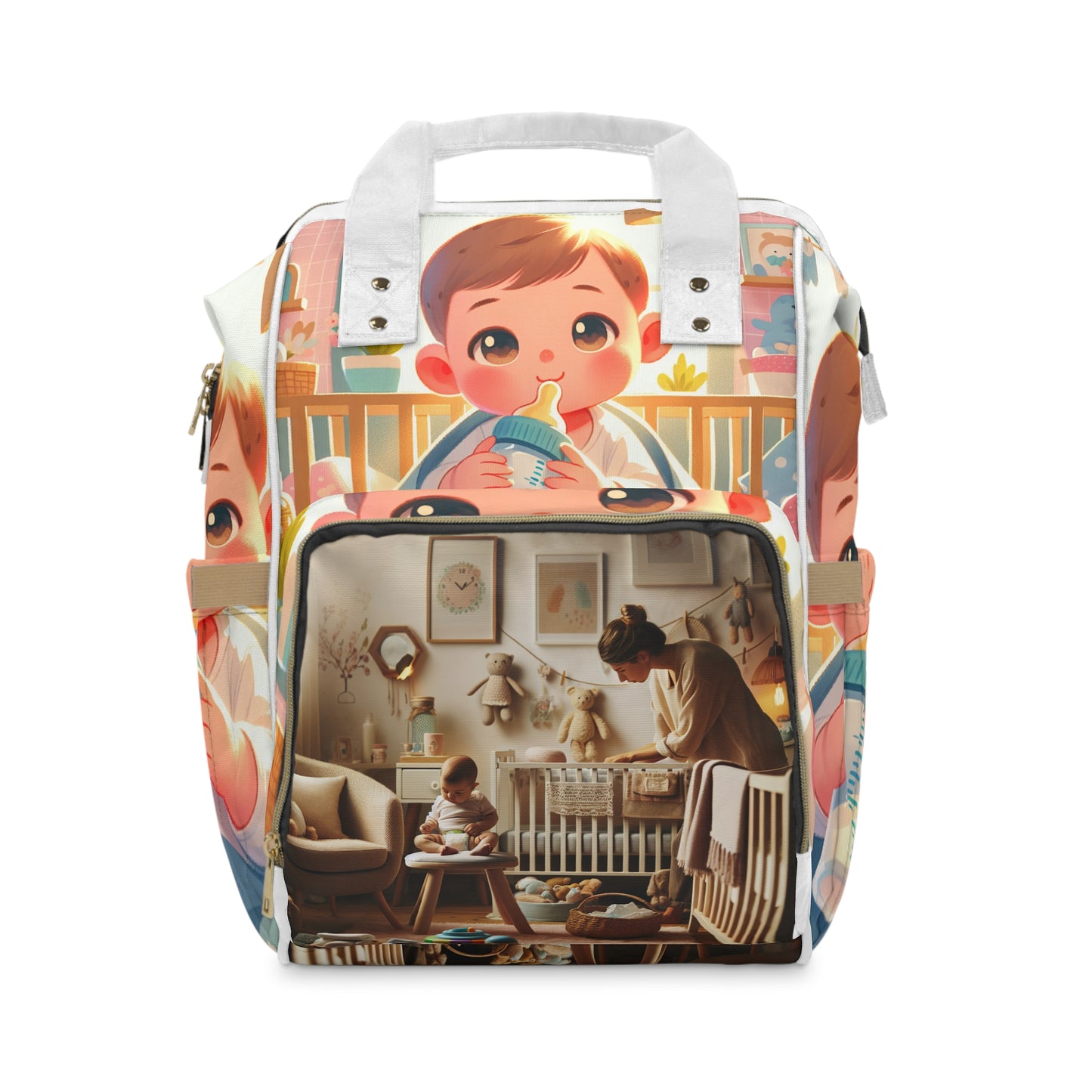 Cute and Functional Diaper Backpack for Parents, Baby Bag, Toddler Gear, Stylish Nursery Tote, Gift for New Moms - Toddcraft