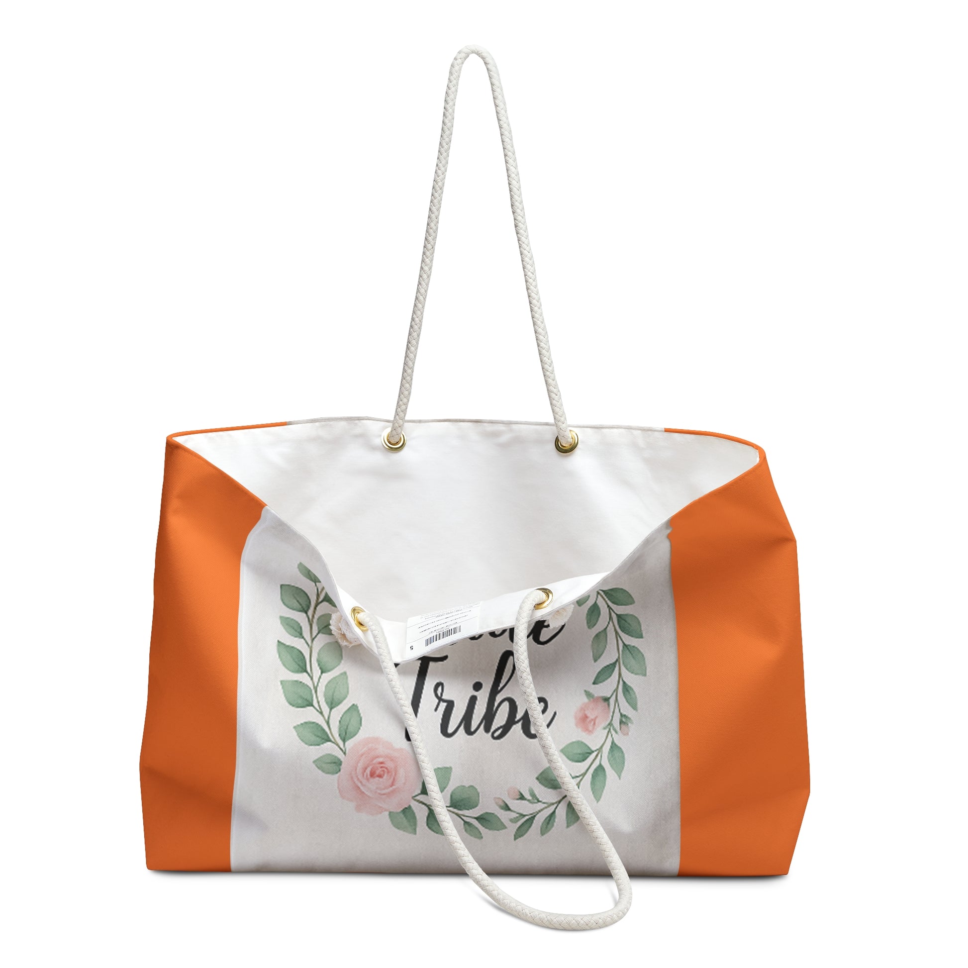 Bridal Weekender Bag - Bride Tribe Tote for Weddings, Gift for Bride, Bachelorette Party Essentials, Travel Bag, Floral Design - Toddcraft