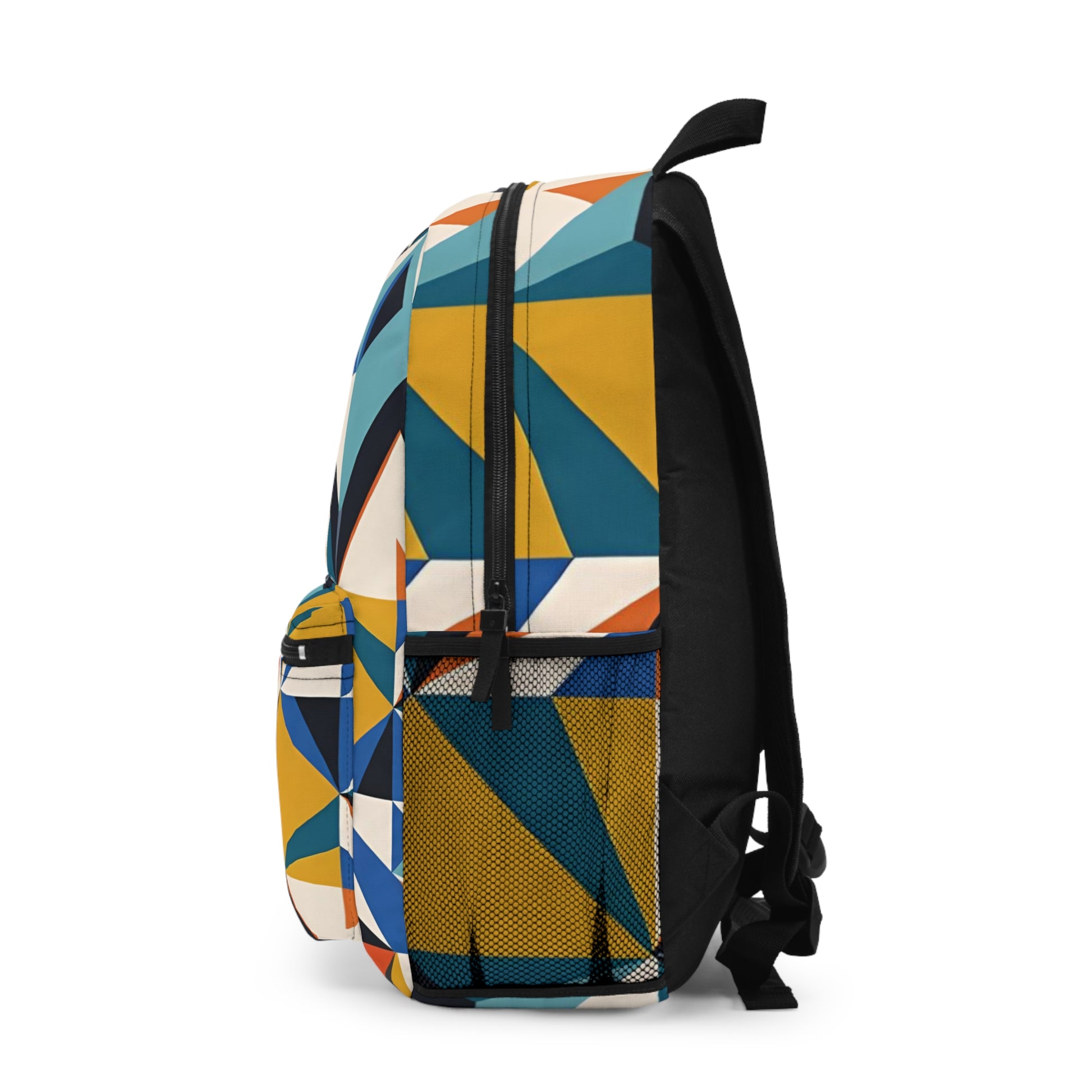 Geometric Pattern Backpack for Trendy Students, Stylish School Bag, Unique Fashion Accessory, Great for Travel, Gift for Art Lovers - Toddcraft