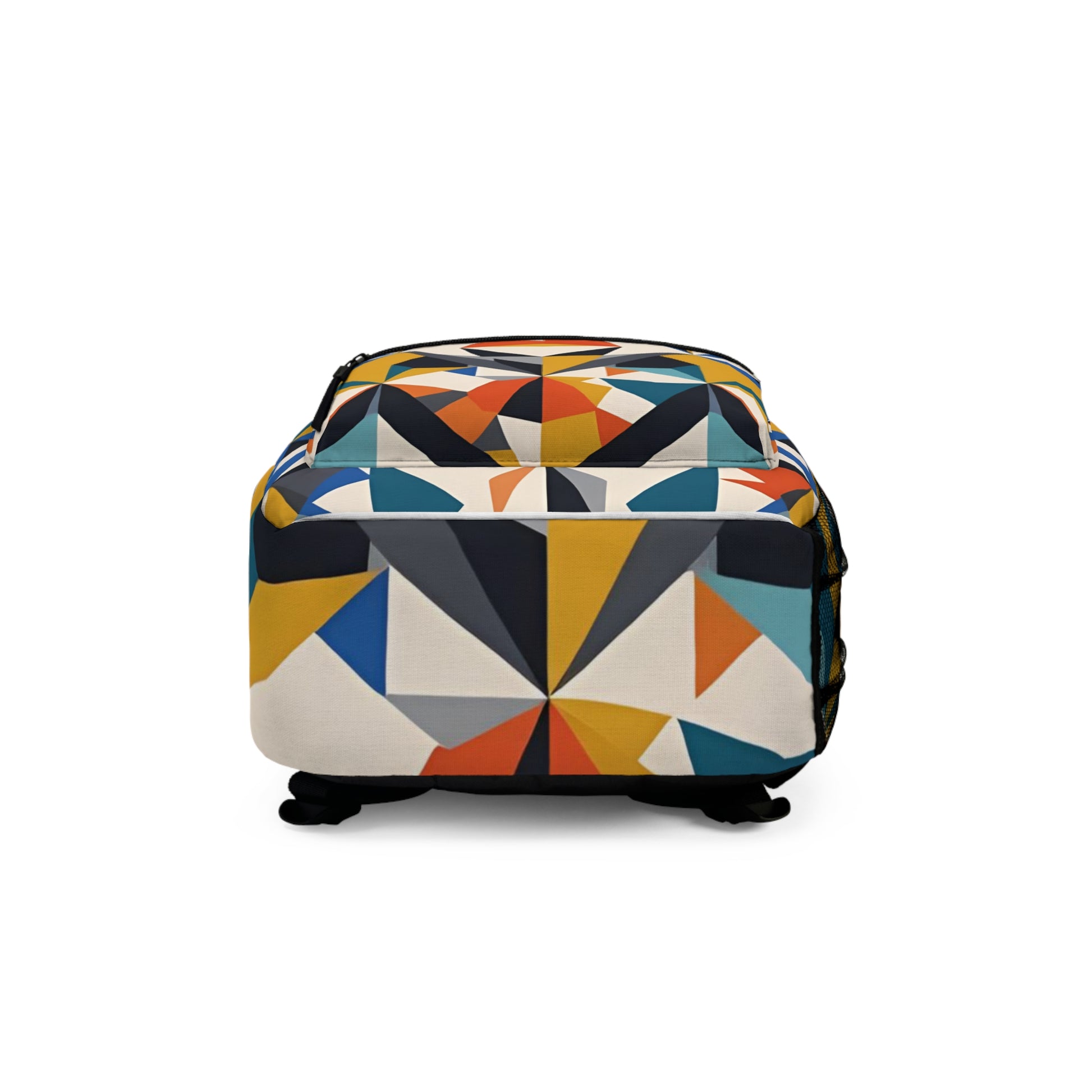 Geometric Pattern Backpack for Trendy Students, Stylish School Bag, Unique Fashion Accessory, Great for Travel, Gift for Art Lovers - Toddcraft