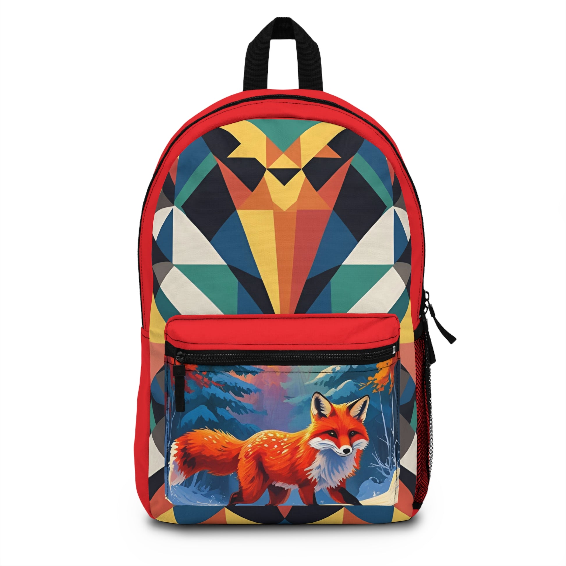 Whimsical Fox Backpack with Vibrant Design, Cute Schoolbag for Kids, Nature Lover's Tote, Perfect Gift for Wildlife Enthusiasts, [...] - Toddcraft