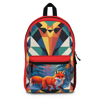 Whimsical Fox Backpack with Vibrant Design, Cute Schoolbag for Kids, Nature Lover's Tote, Perfect Gift for Wildlife Enthusiasts, [...] - Toddcraft