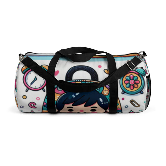 Cute Cartoon Duffel Bag, Gym Tote, Travel Luggage, Sports Bag, Weekender Bag, Fun Design - Toddcraft
