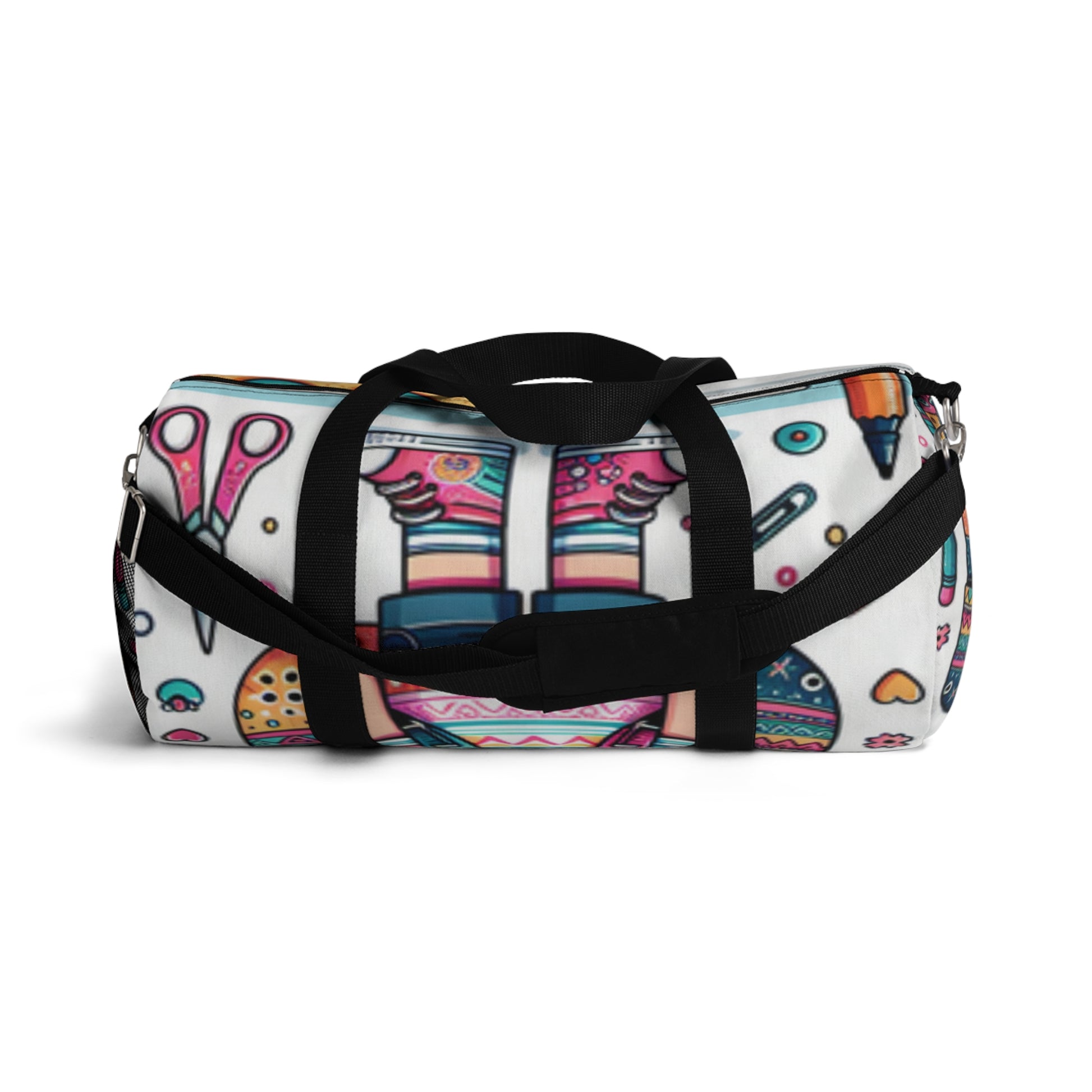 Cute Cartoon Duffel Bag, Gym Tote, Travel Luggage, Sports Bag, Weekender Bag, Fun Design - Toddcraft