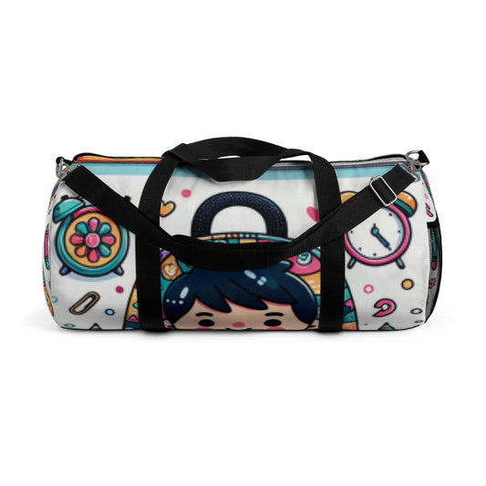 Cute Cartoon Duffel Bag, Gym Tote, Travel Luggage, Sports Bag, Weekender Bag, Fun Design - Toddcraft