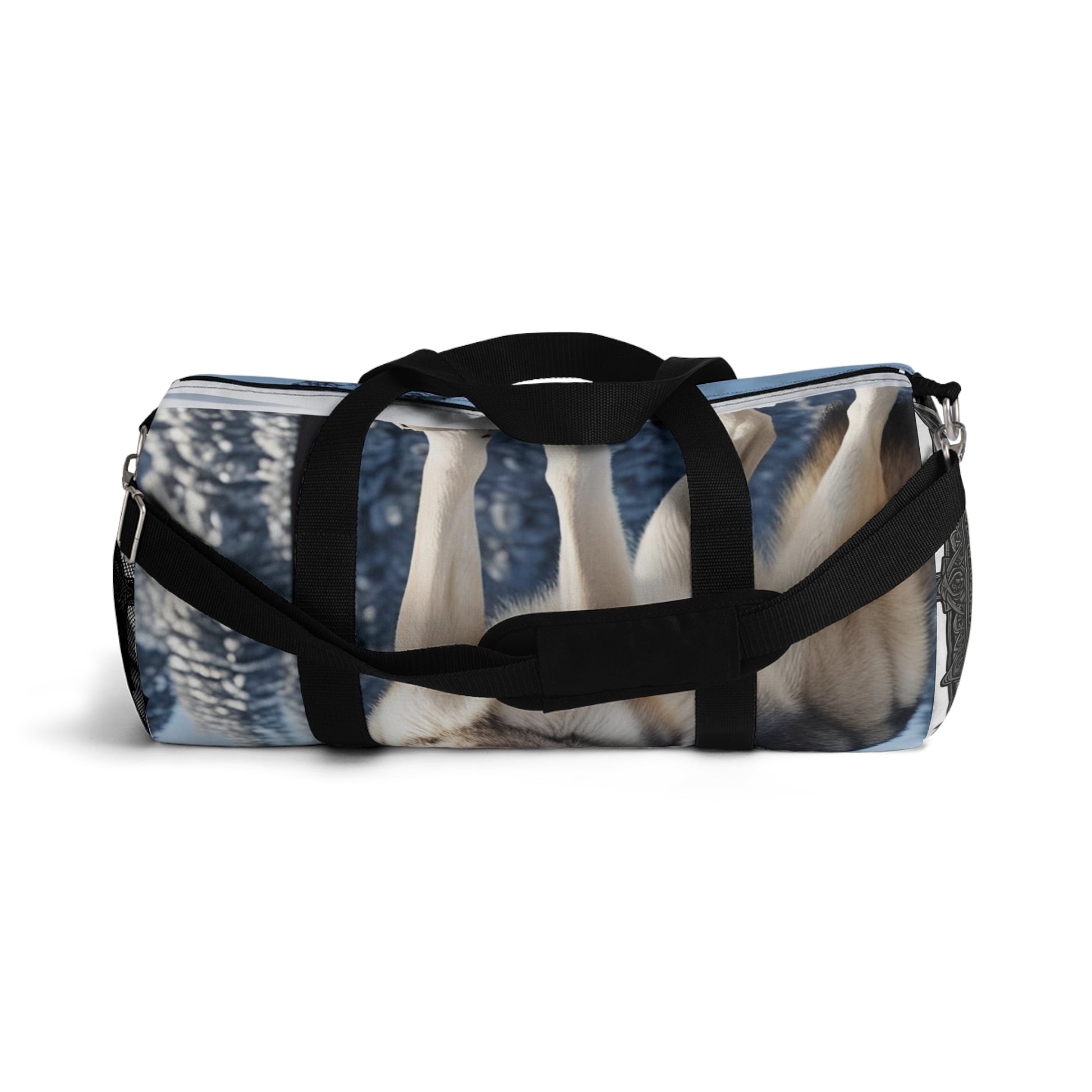 Wolf Print Duffel Bag, Travel Bag, Gym Bag, Weekend Bag, Pet Lover Gift, Wilderness Adventure Gear - Toddcraft