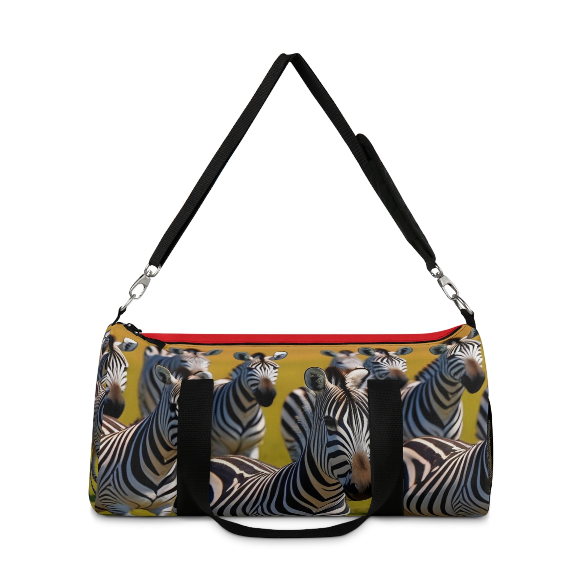Zebra Print Duffel Bag | Travel Tote for Gym, Weekend Getaways, or Sports Events - Toddcraft