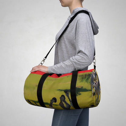 Zebra Print Duffel Bag | Travel Tote for Gym, Weekend Getaways, or Sports Events - Toddcraft