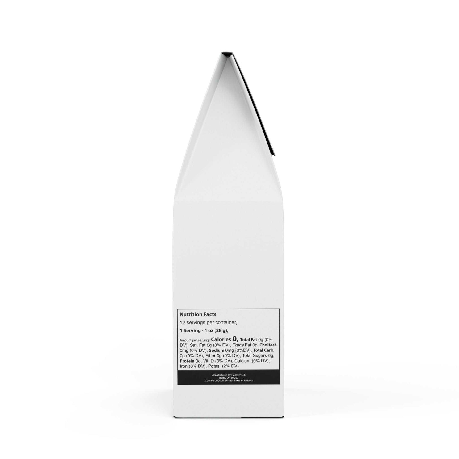 Rock Creek Coffee Blend Medium Roast 12oz pack with toffee, dark chocolate, and citrus flavors.