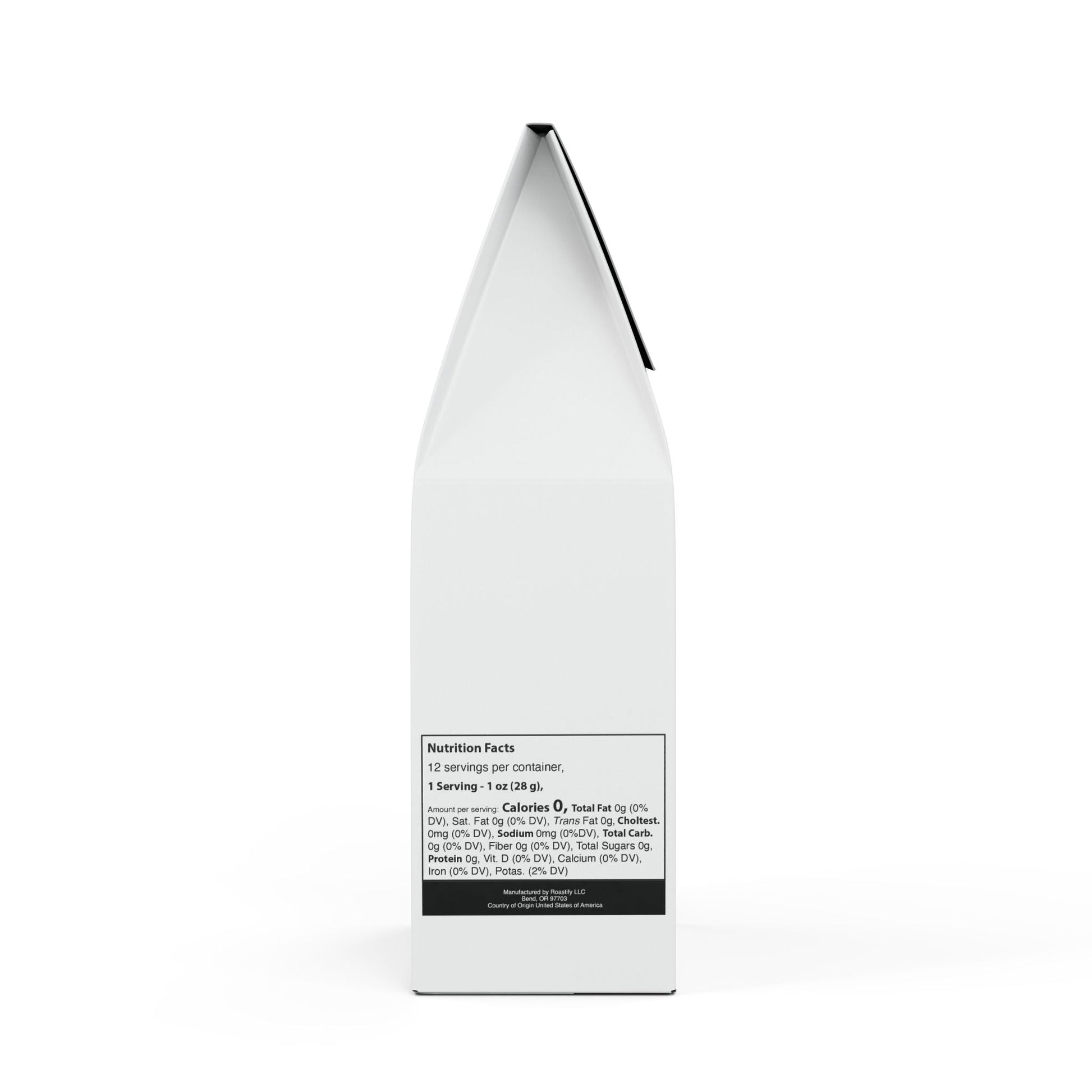 Rock Creek Coffee Blend medium roast pack with tasting notes of toffee, dark chocolate, and citrus, 12oz.